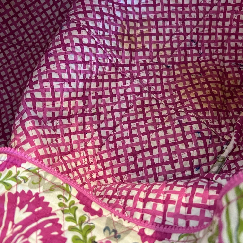 Vera Bradley Pink and Green Floral Bag - Picture 10 of 16